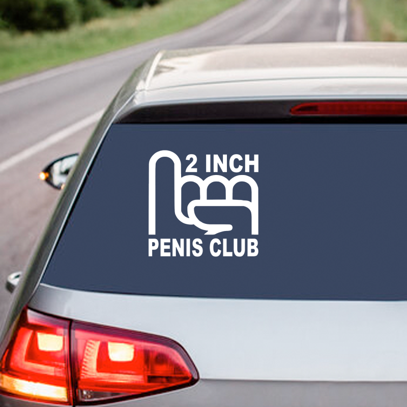 2 Inch Penis Club - Vinyl Sticker