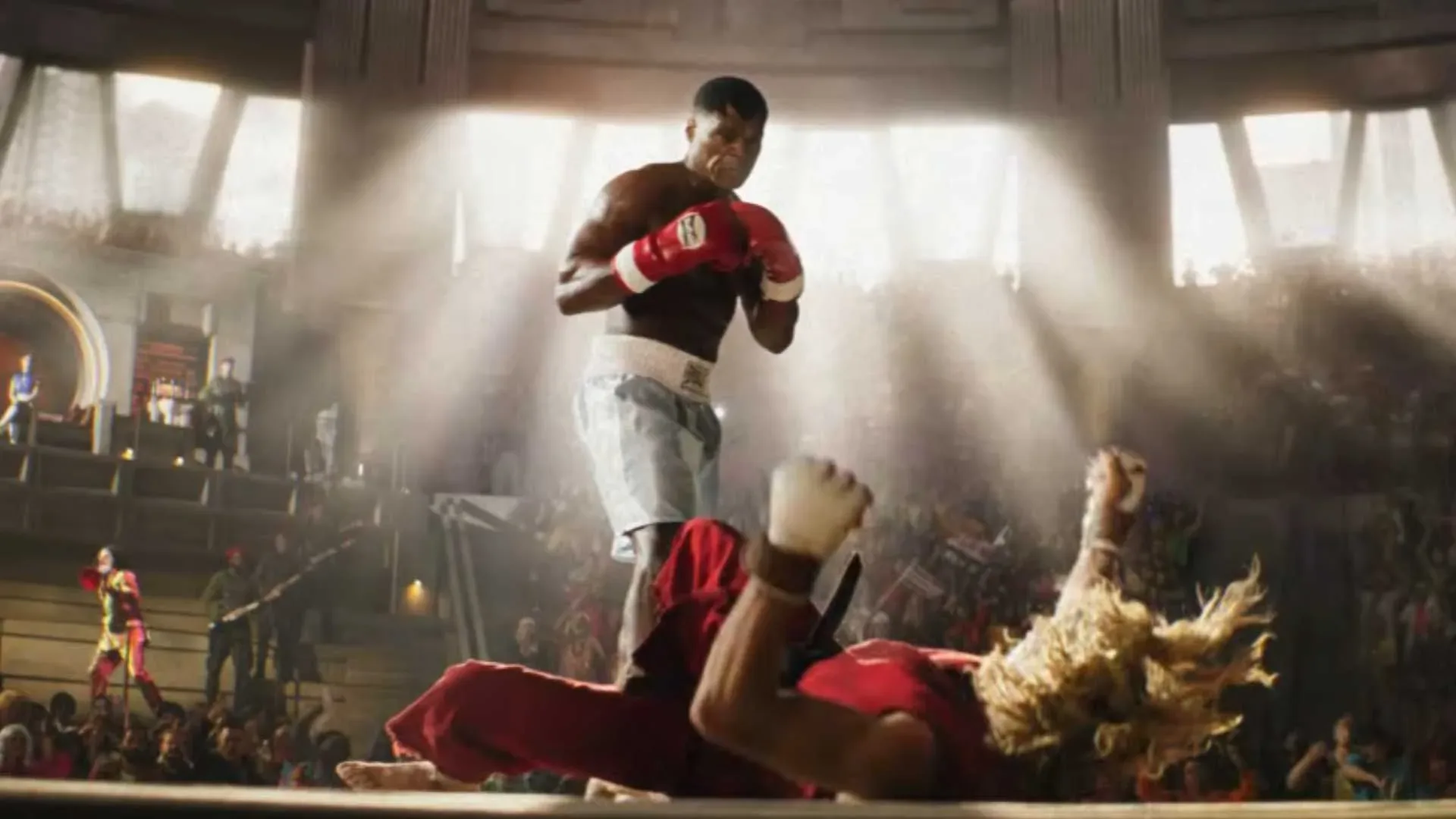 Ryu performs a Shoryuken in the live-action Street Fighter trailer