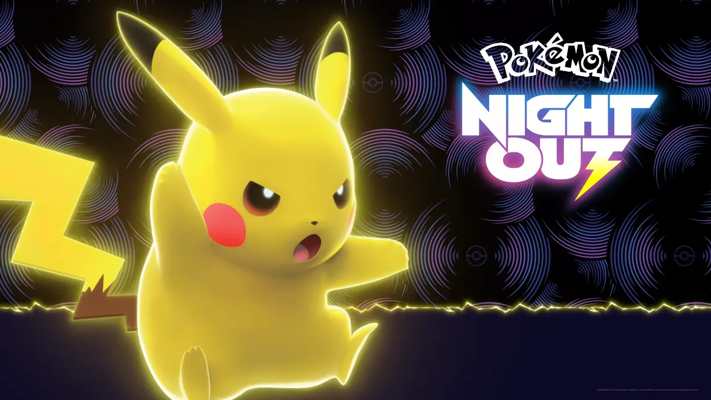 Pokémon Night Out logo promoting the Los Angeles and London concert dates