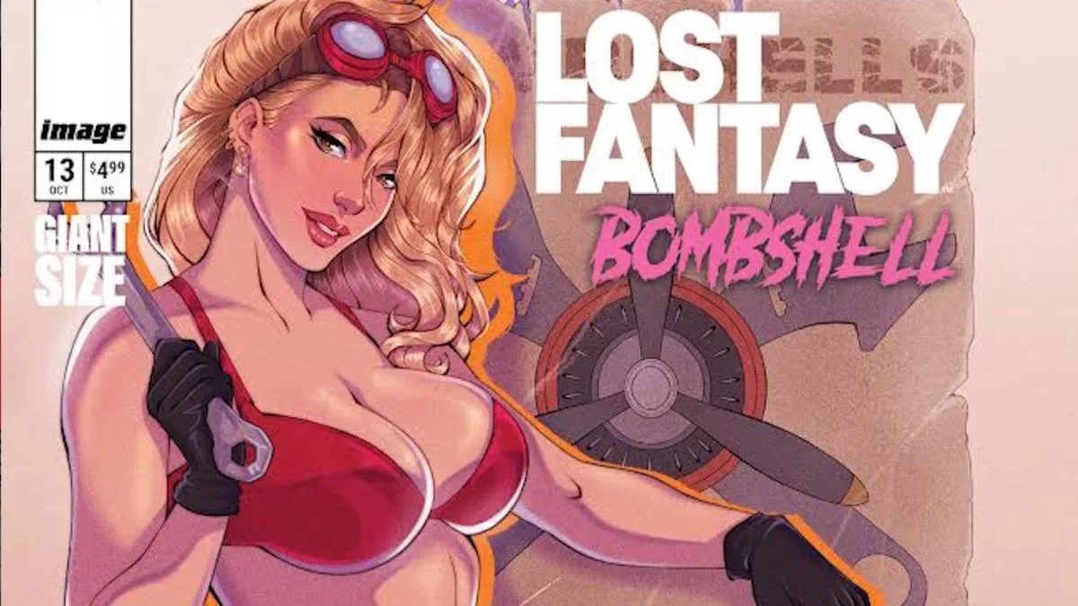 Katt Blanchette’s Bombshell variant cover for Lost Fantasy #13