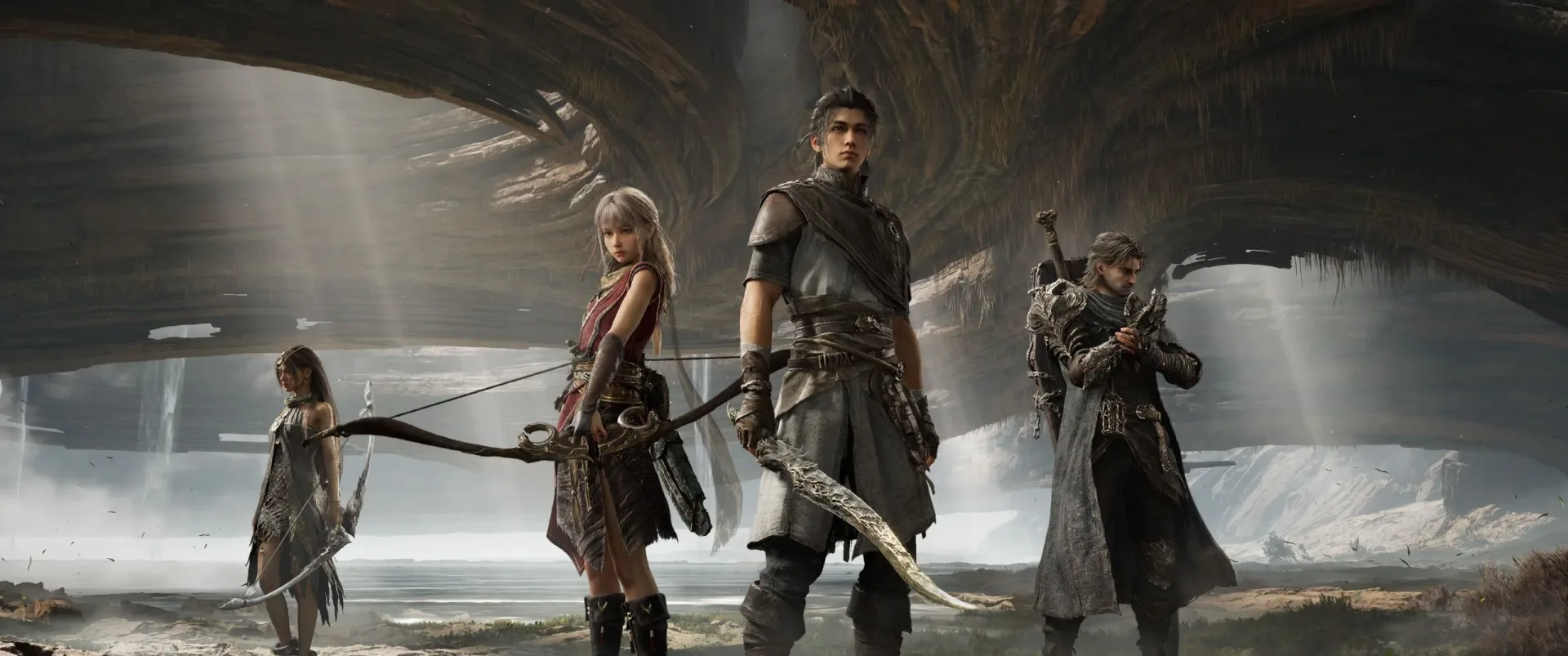 Nodusfall party confronting a large fantasy boss