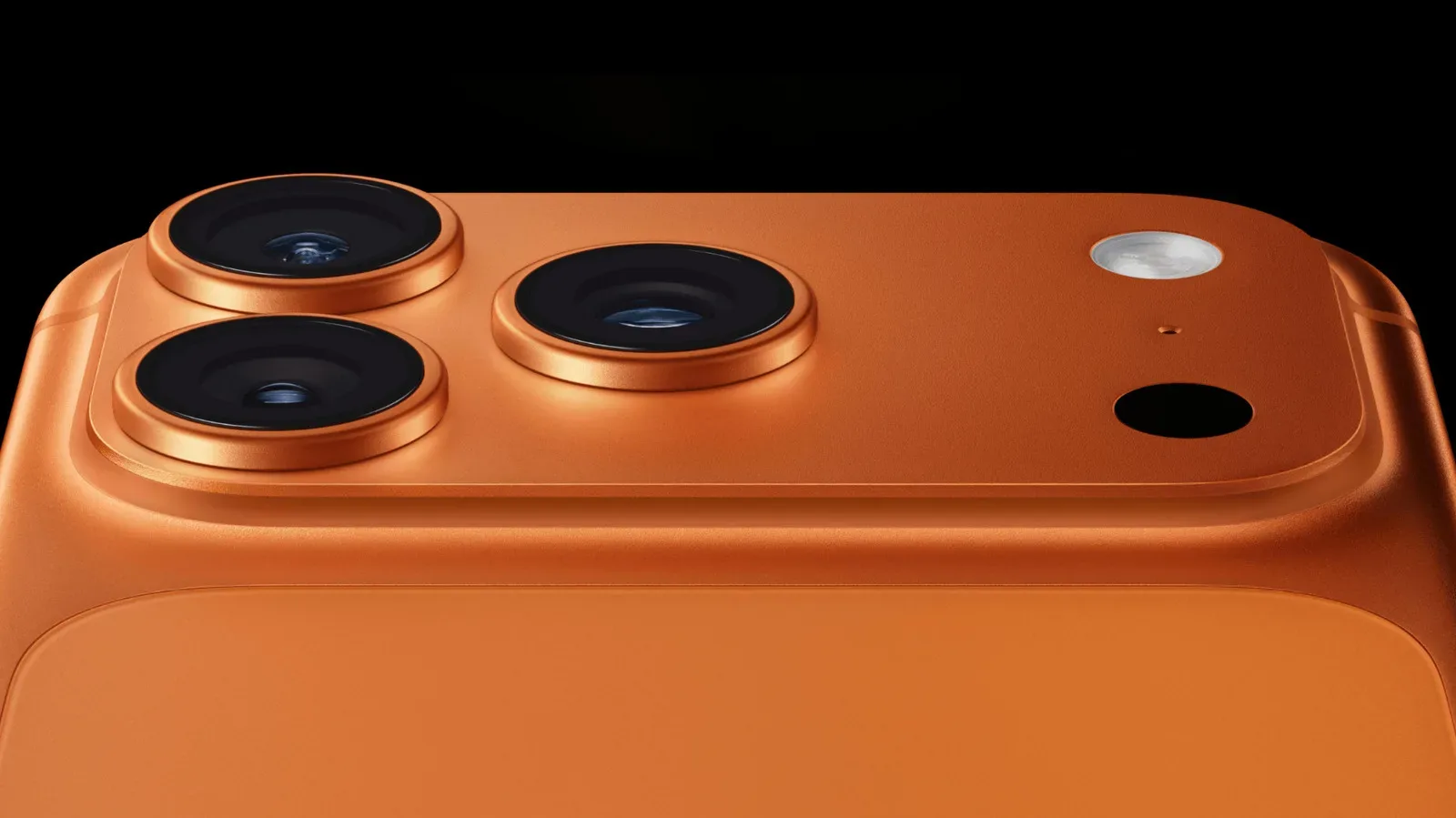 Close-up of an iPhone Pro rear camera array showing the LiDAR Scanner