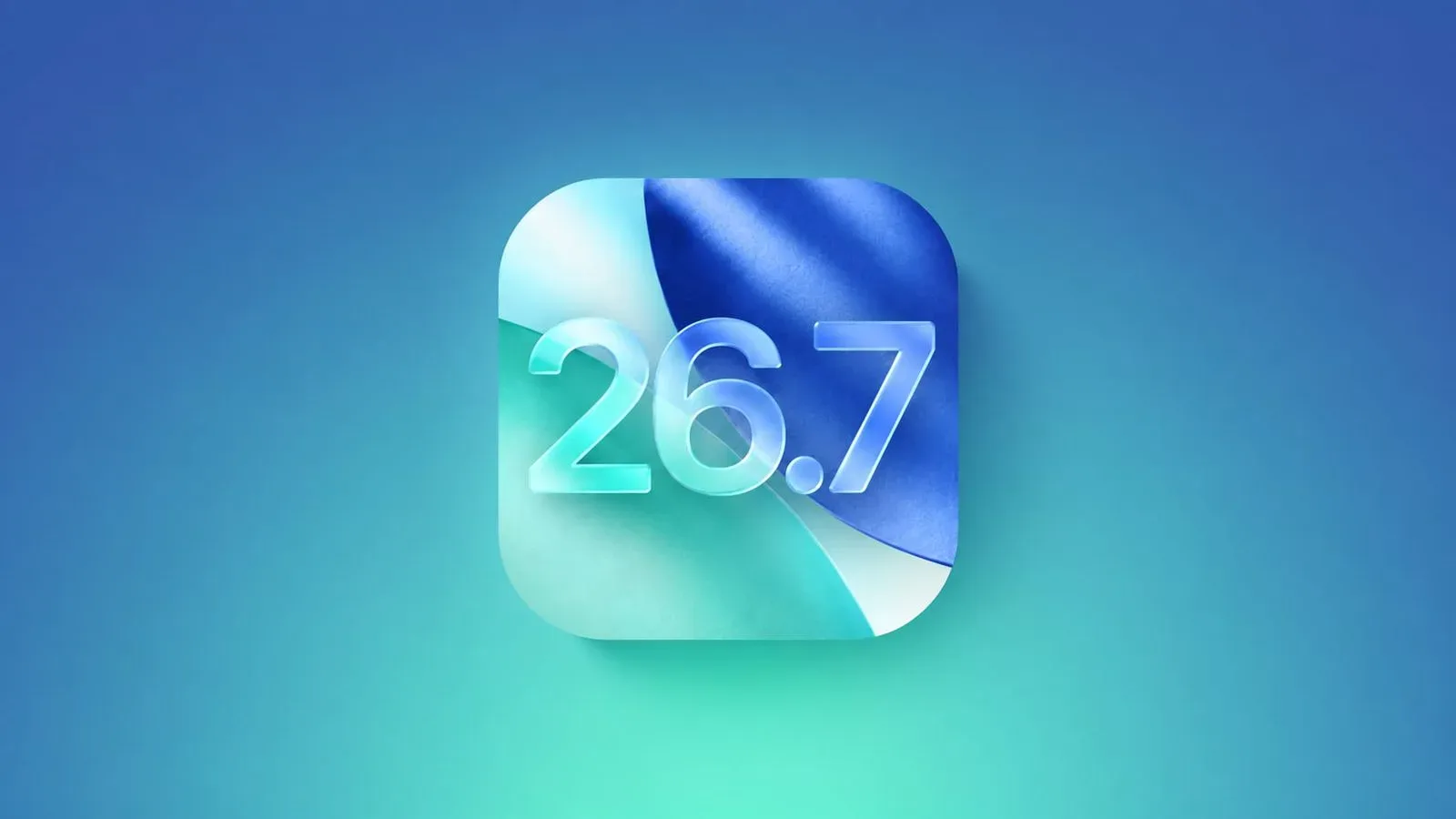 iPhone Software Update screen showing iOS 26.7 and iOS 27 options