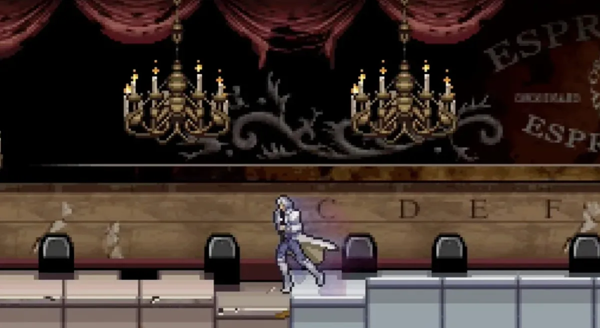 Castlevania: Dawn of Sorrow boss encounter on Nintendo DS