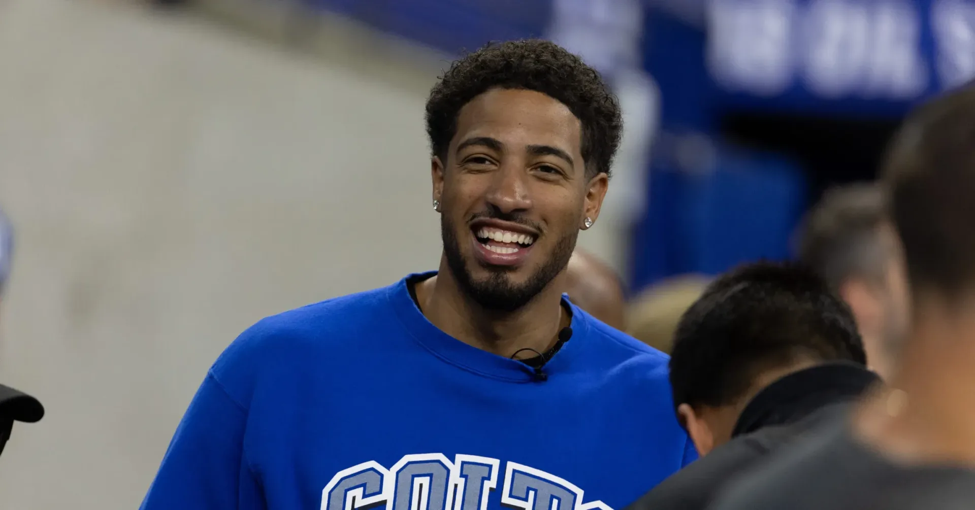 Tyrese Haliburton in a fashion-forward outfit