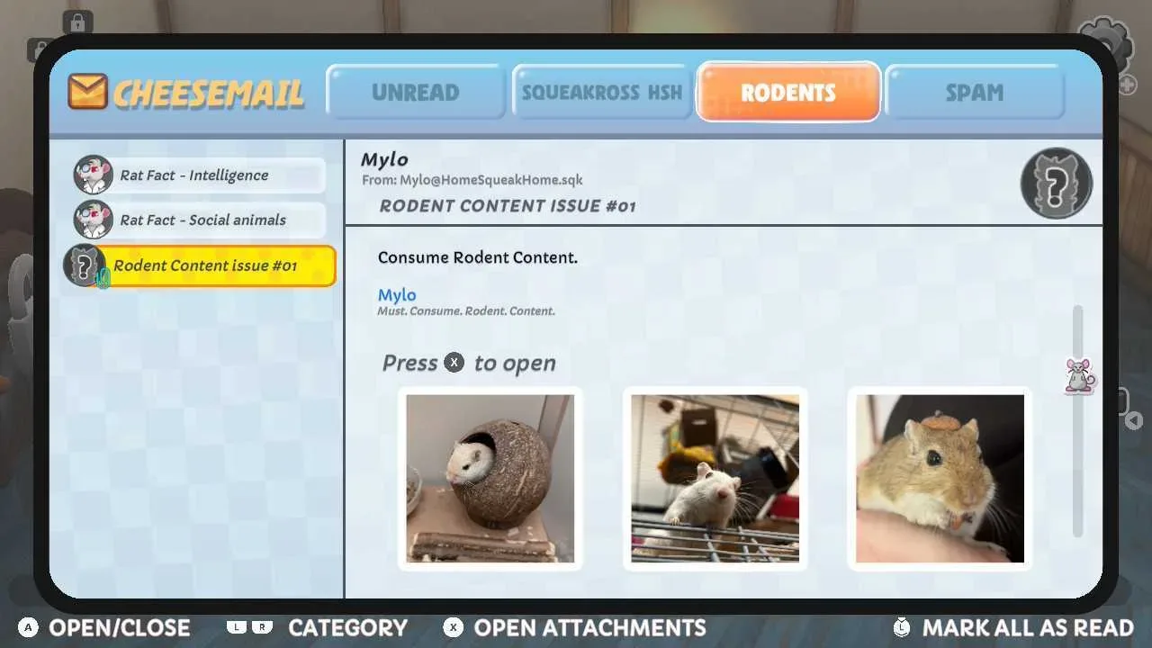 A Squeakross puzzle and mouse-house furnishing interface