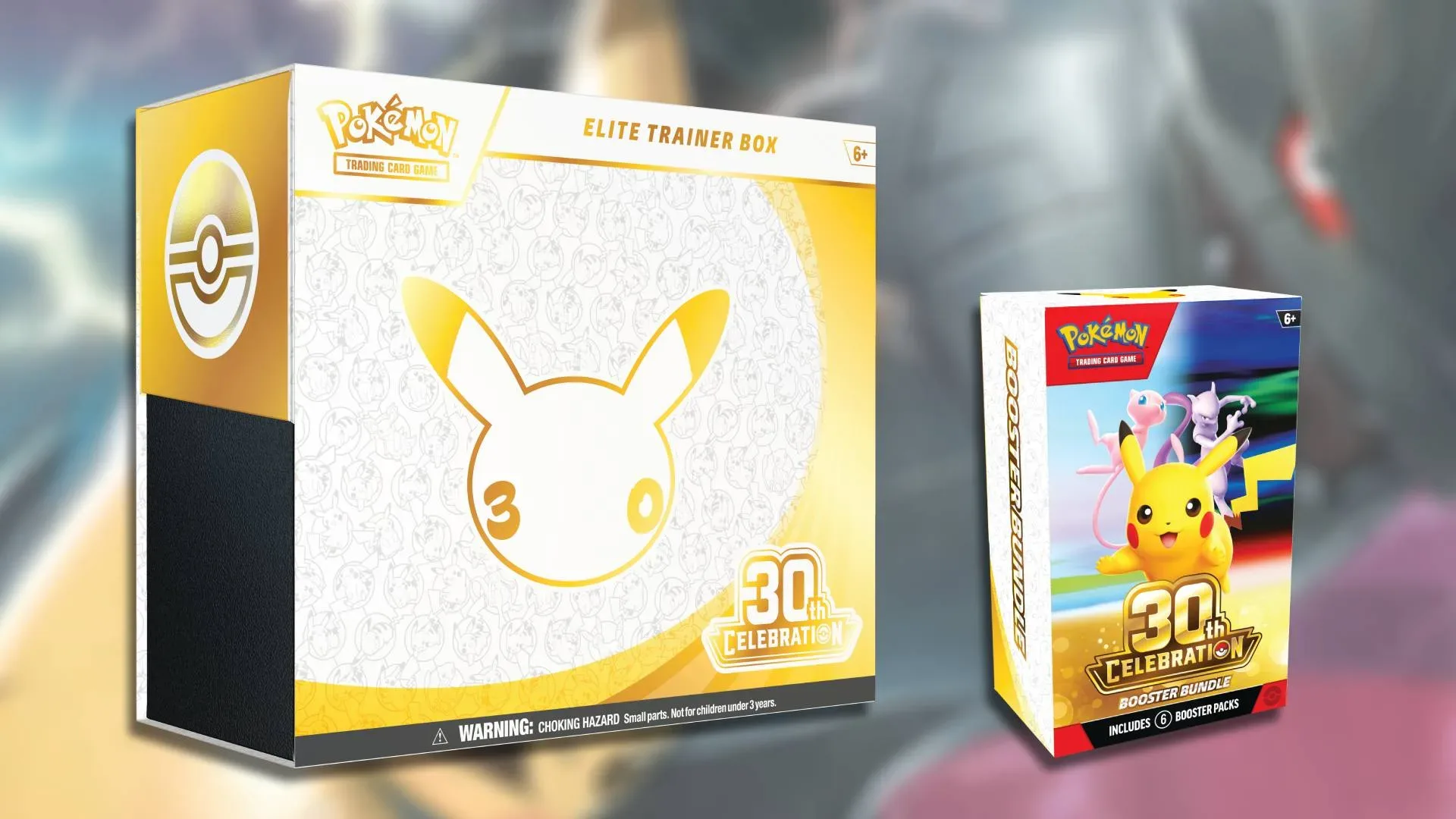 Pokémon TCG 30th Celebration booster packs and featured Mew cards