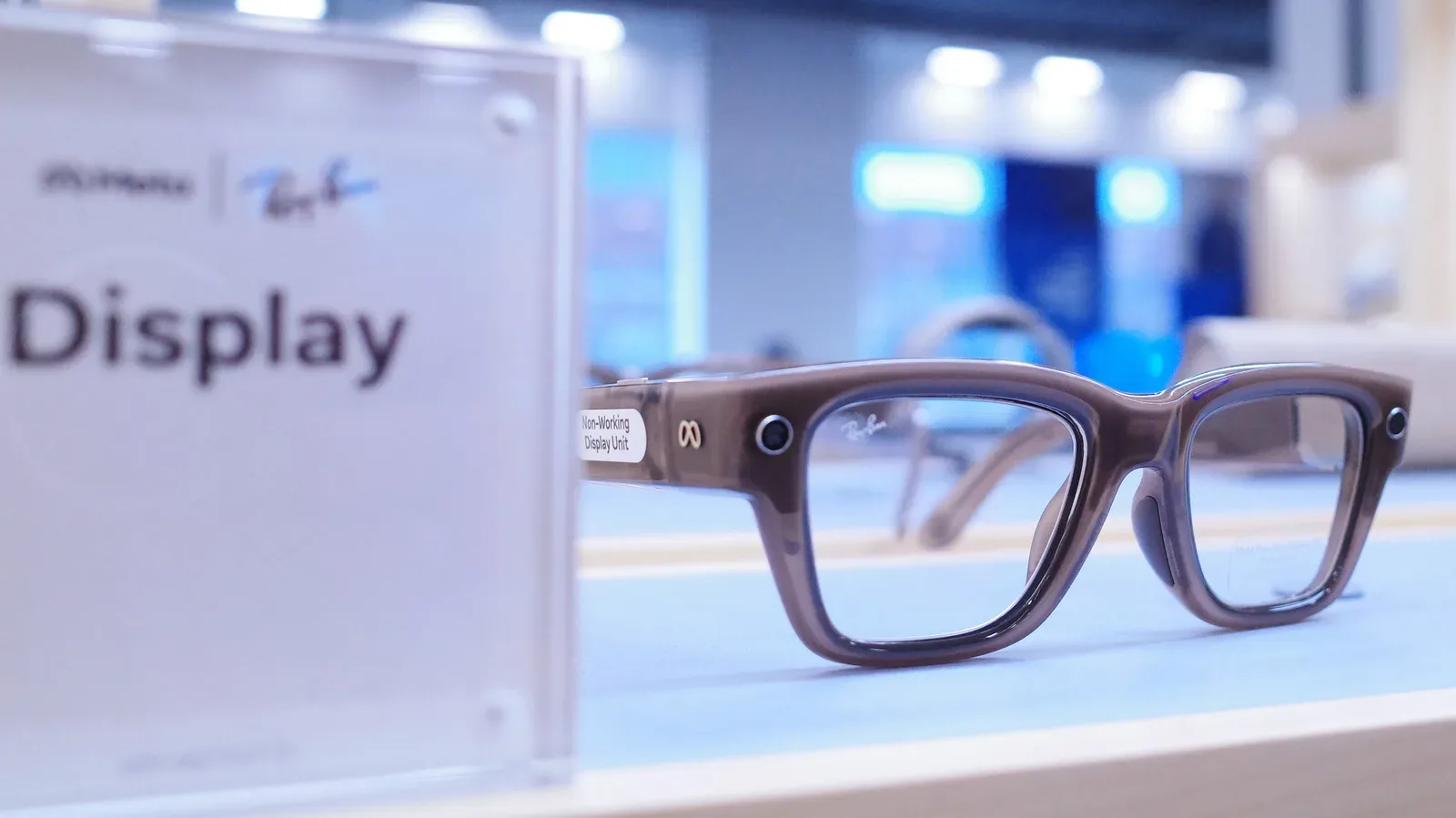 Meta Ray-Ban Display glasses with Audio Only mode enabled for a drive