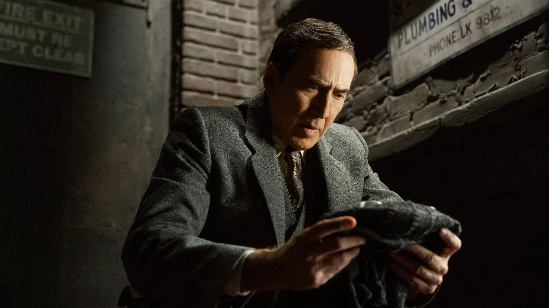 Nicolas Cage as Ben Reilly, the Spider, in the noir-styled Spider-Noir series