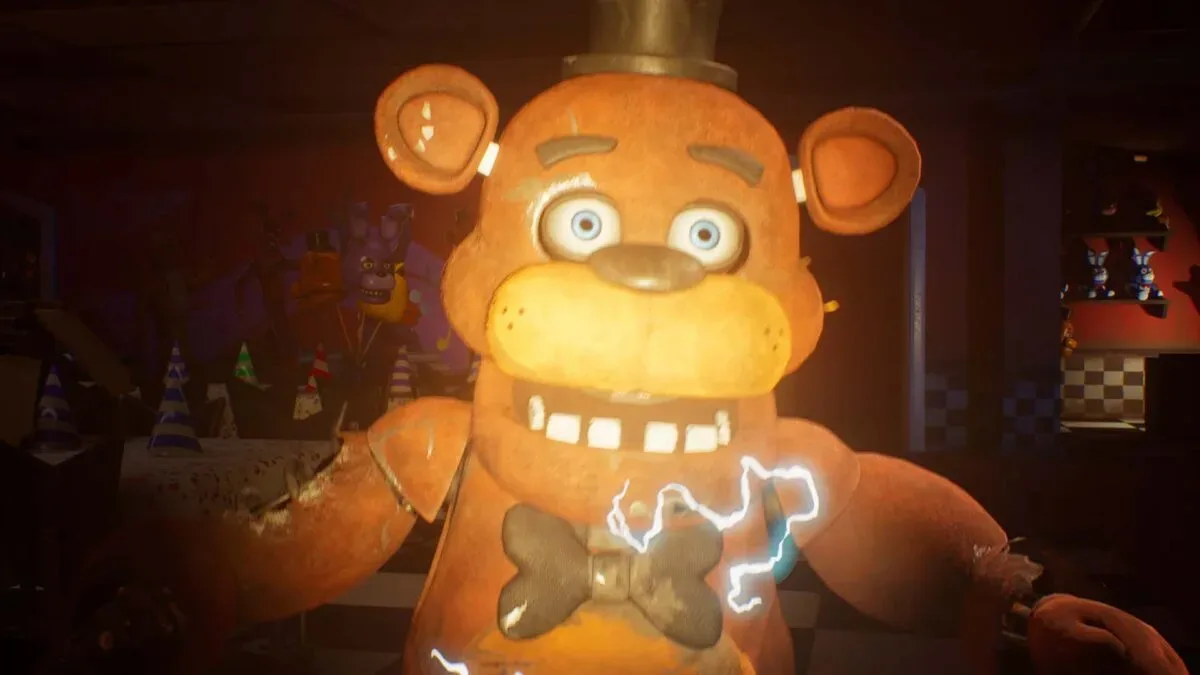Five Nights at Freddy’s character skins shown in Fortnite’s Fortnitemares crossover trailer