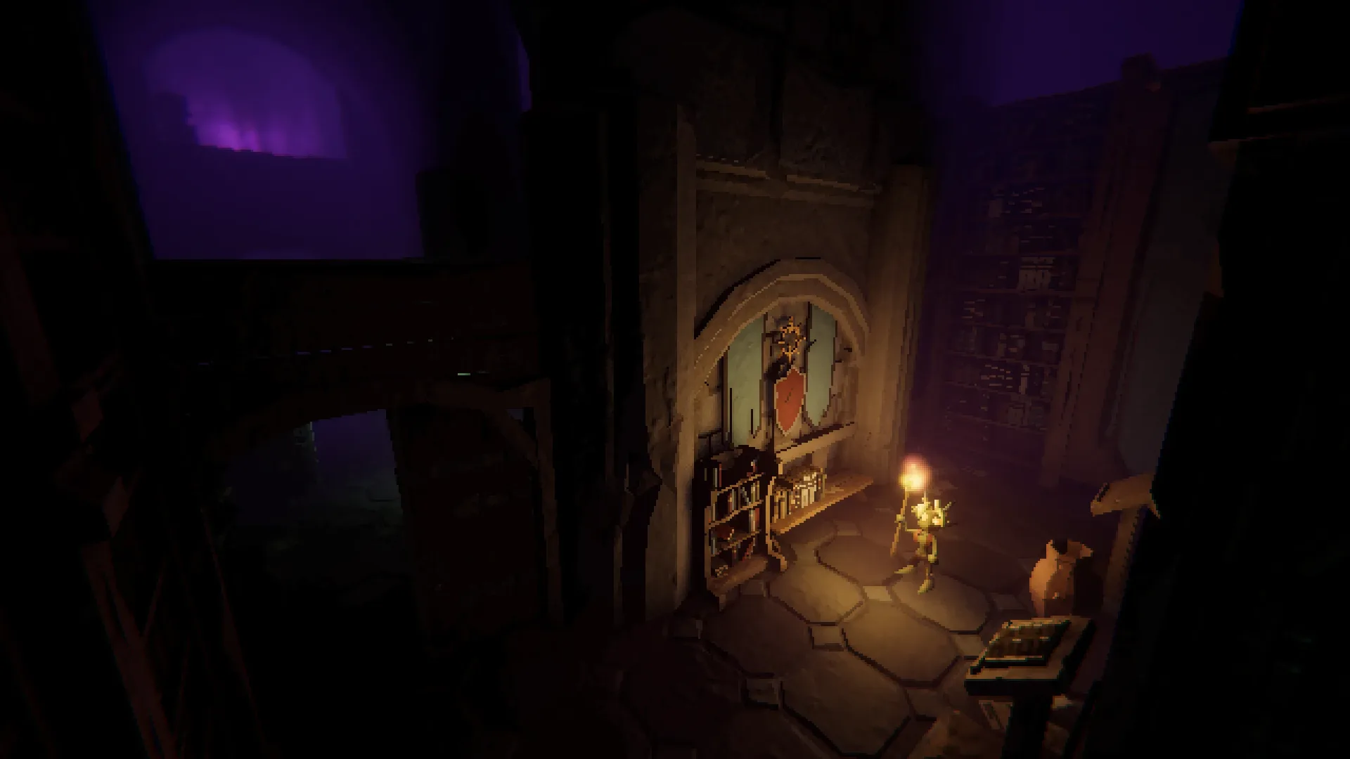 The Great Library biome in PIT OF GOBLIN