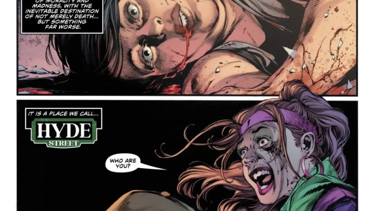Hyde Street #13 cover featuring The Butcher and Miss Goodbody