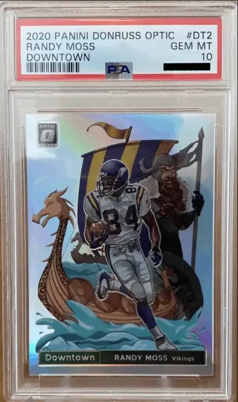 1998 Skybox E-X2001 Essential Credentials Future Randy Moss card numbered to six