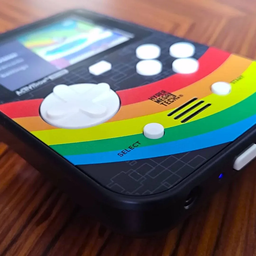 Built-in Activision Super Pocket game library featuring Atari-era classics