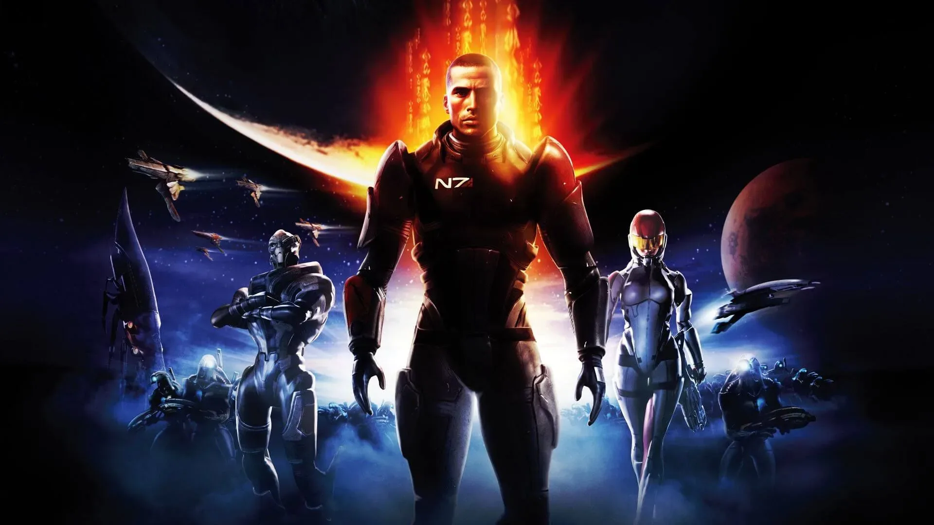 Mass Effect-era sci-fi dialogue scene representing BioWare’s cinematic ambitions