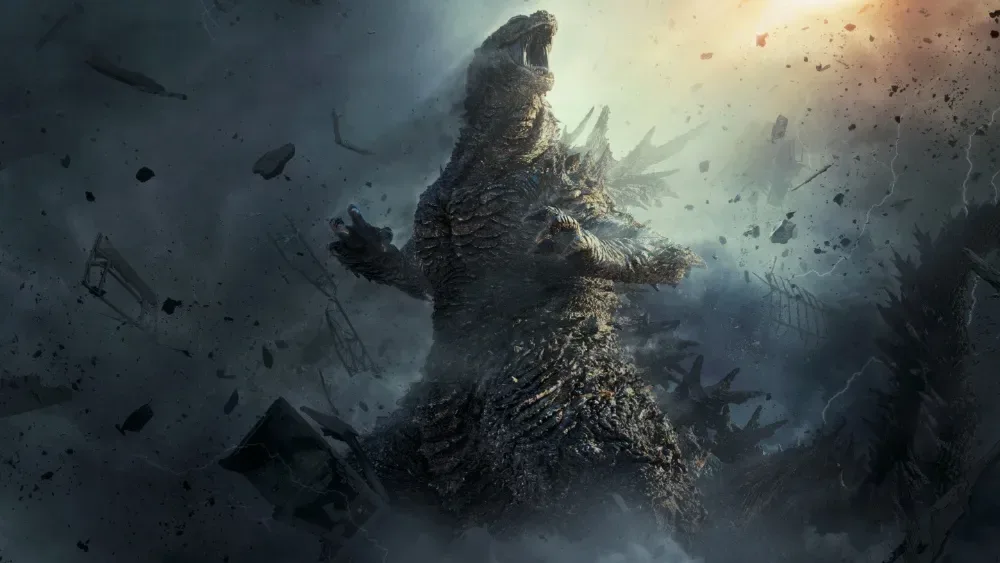 Godzilla Minus Zero trailer image of a kaiju extermination operation