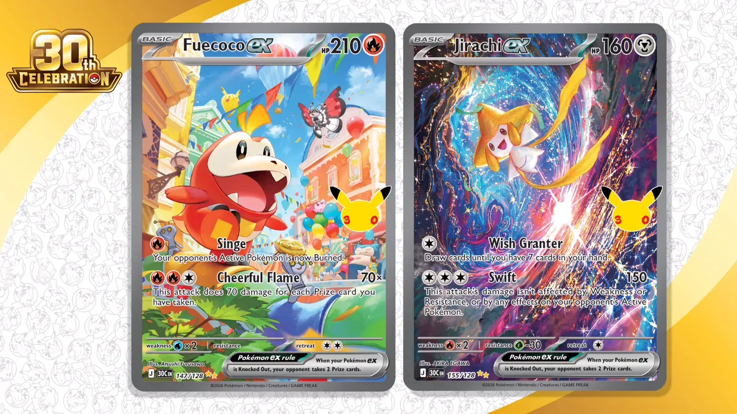 Day-themed Pokémon TCG: 30th Celebration illustration rare card artwork featuring Pokémon outdoors