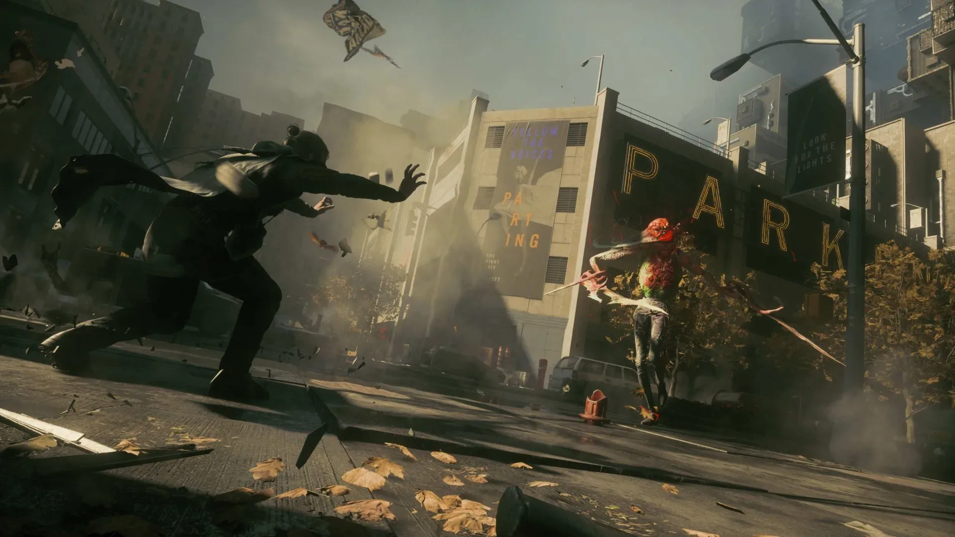 Control Resonant character facing enemies in an action sequence