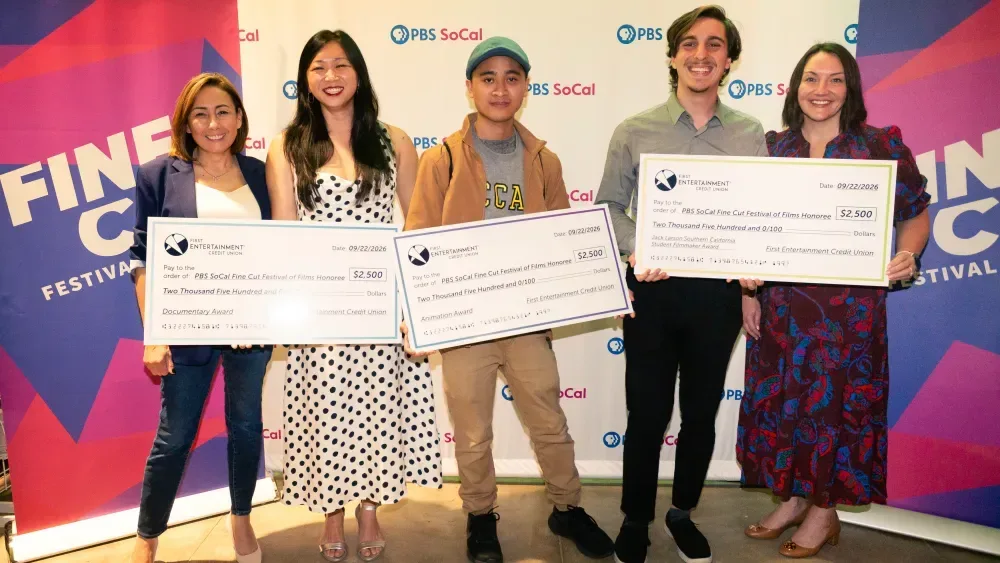 PBS SoCal Fine Cut film schedule featuring student short films