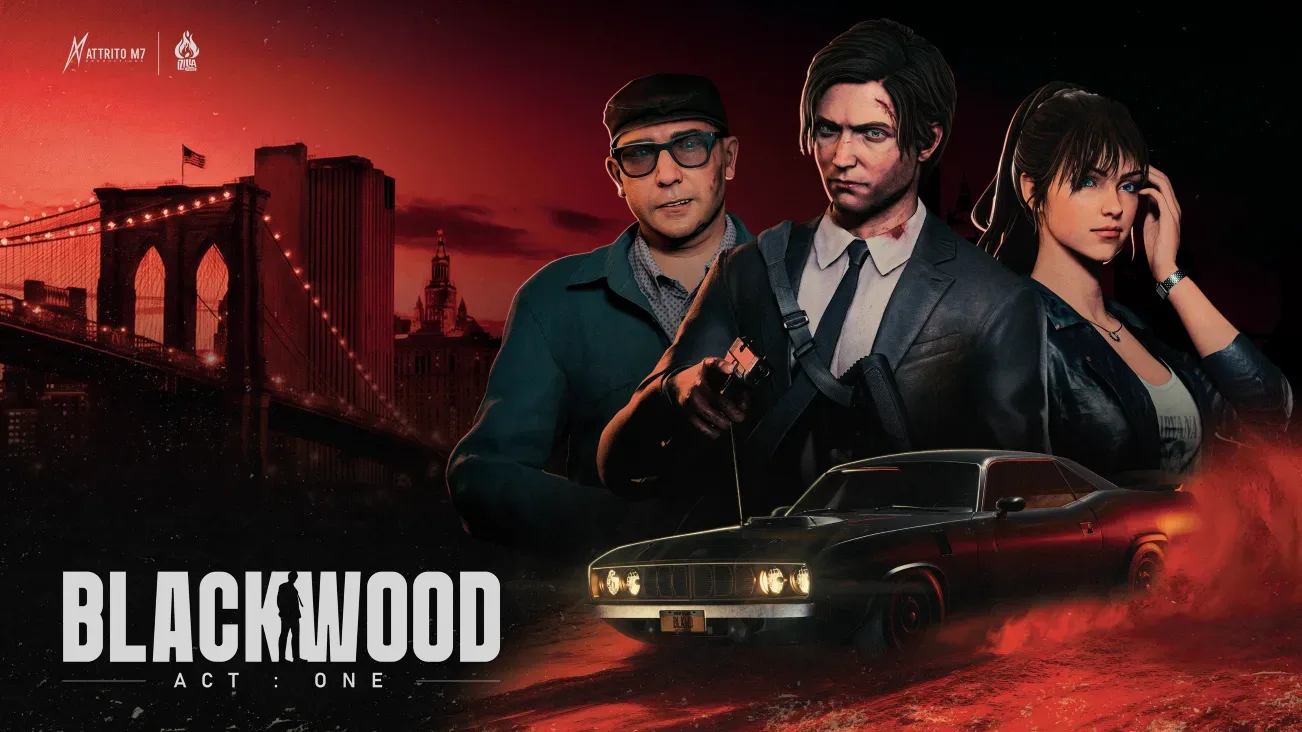 BLACKWOOD promotional art showing Anton’s 2012 New York double life