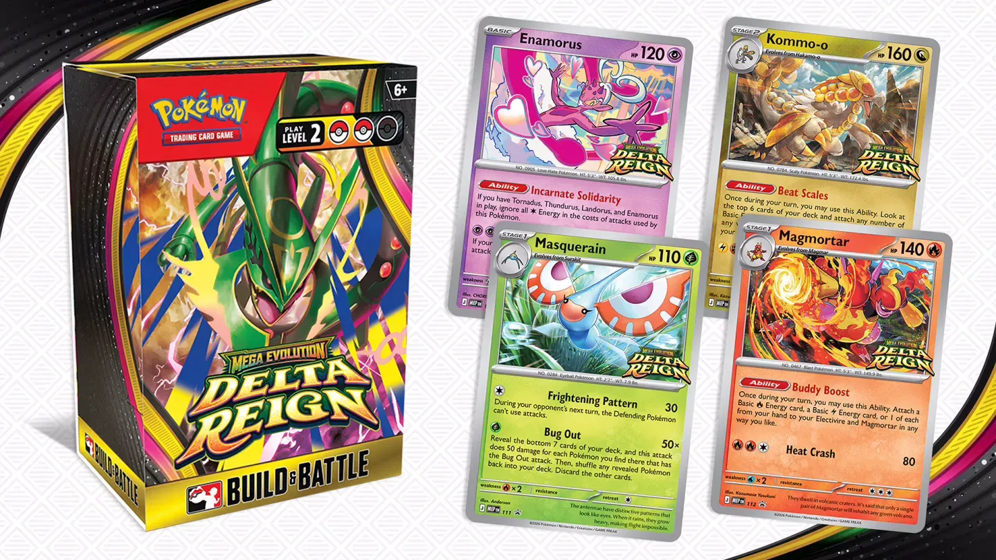 Mega Evolution—Delta Reign Pokémon TCG Build & Battle Box for Prerelease play