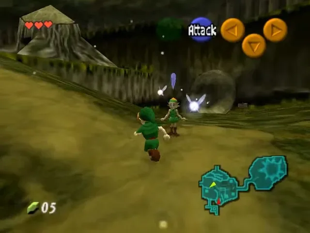 The Legend of Zelda: Ocarina of Time remake and Nintendo 64 original comparison of Hyrule Field