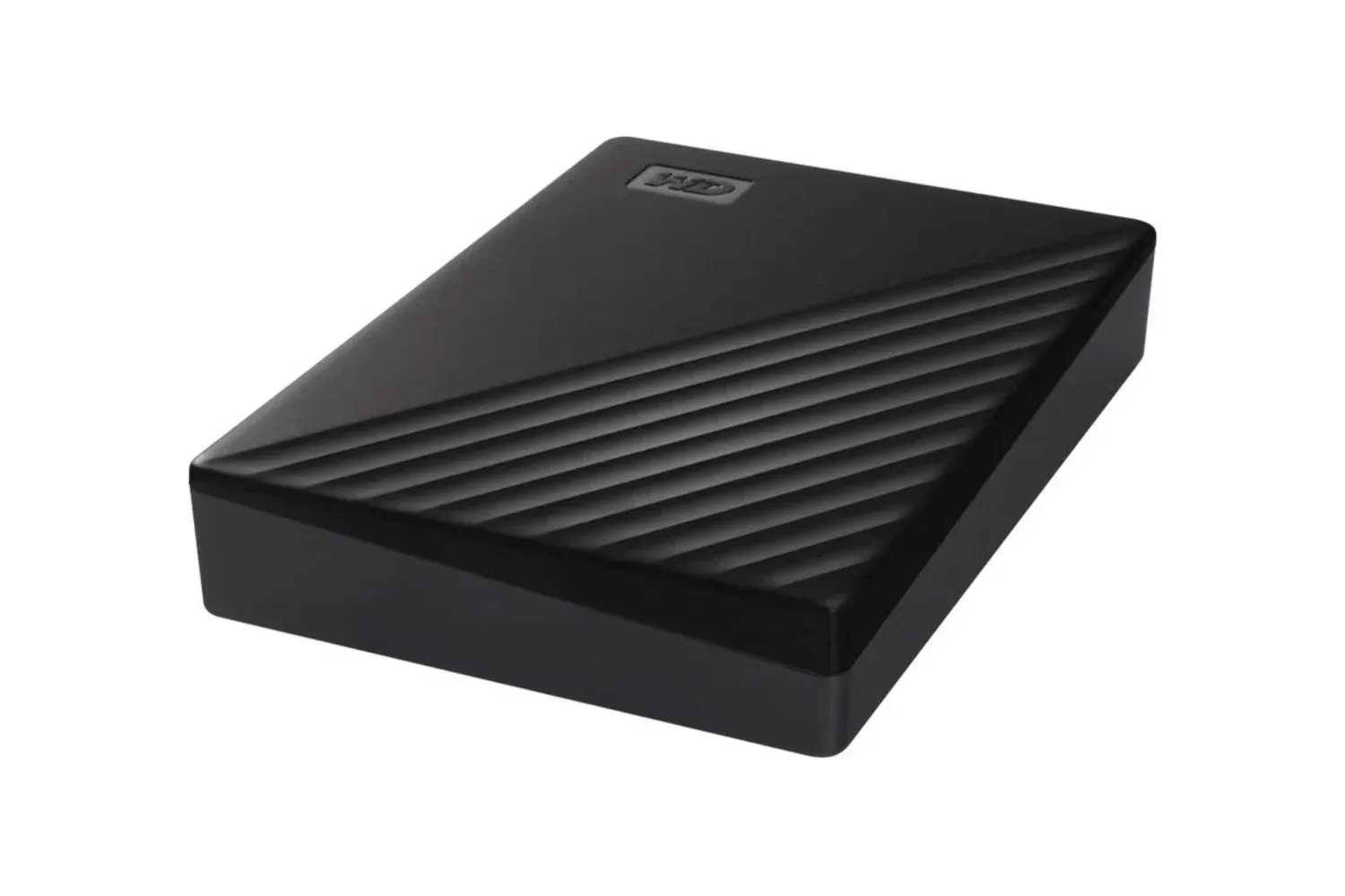 WD 5TB My Passport external hard drive shown as a portable backup storage device