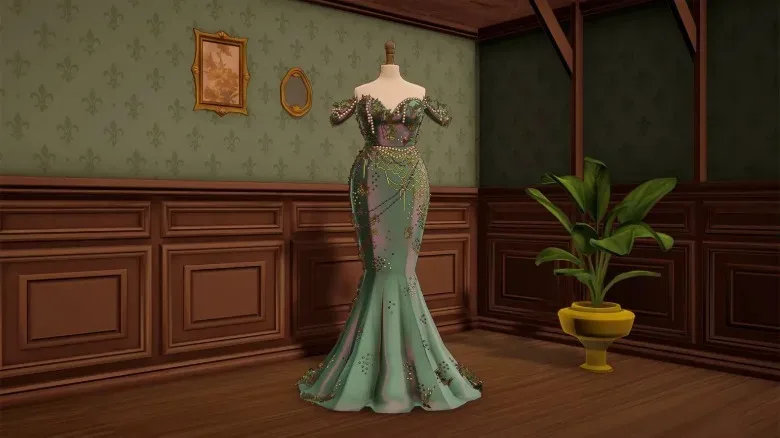A fitted dress on a 3D mannequin in Dressmaker