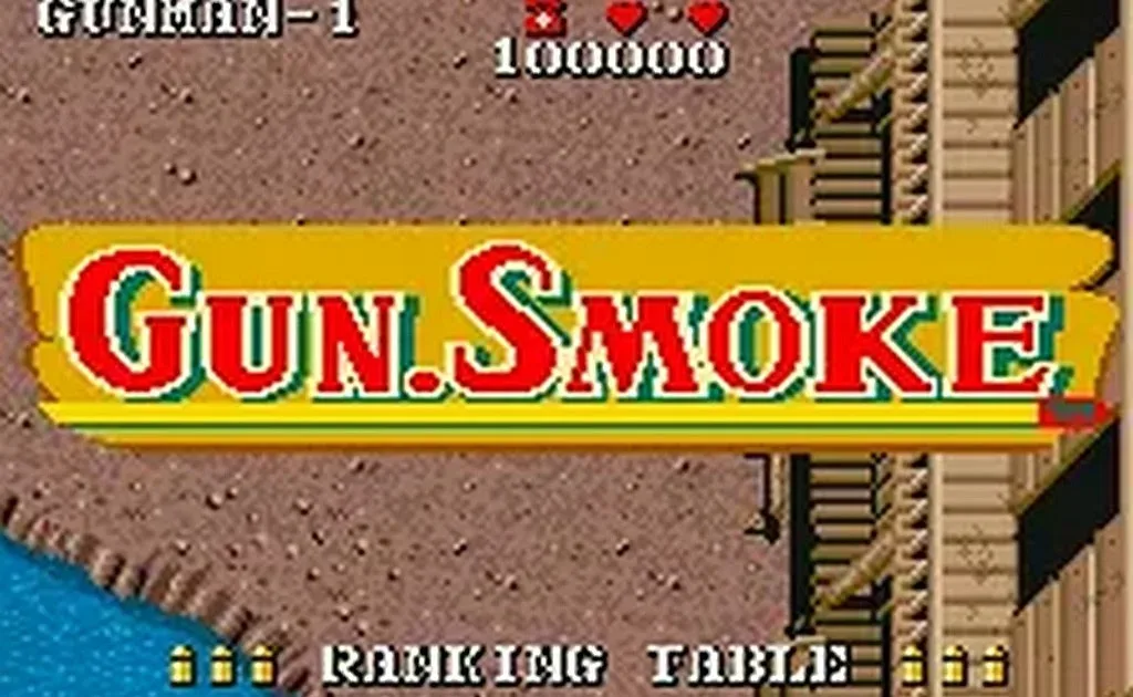 Amiga 1200 running a work-in-progress Gun.Smoke arcade port