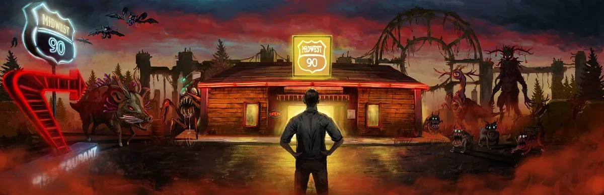 Midwest 90: Rapid City highway diner under monster attack