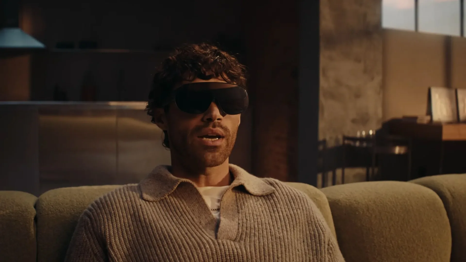 A user wearing Meta's VR glasses
