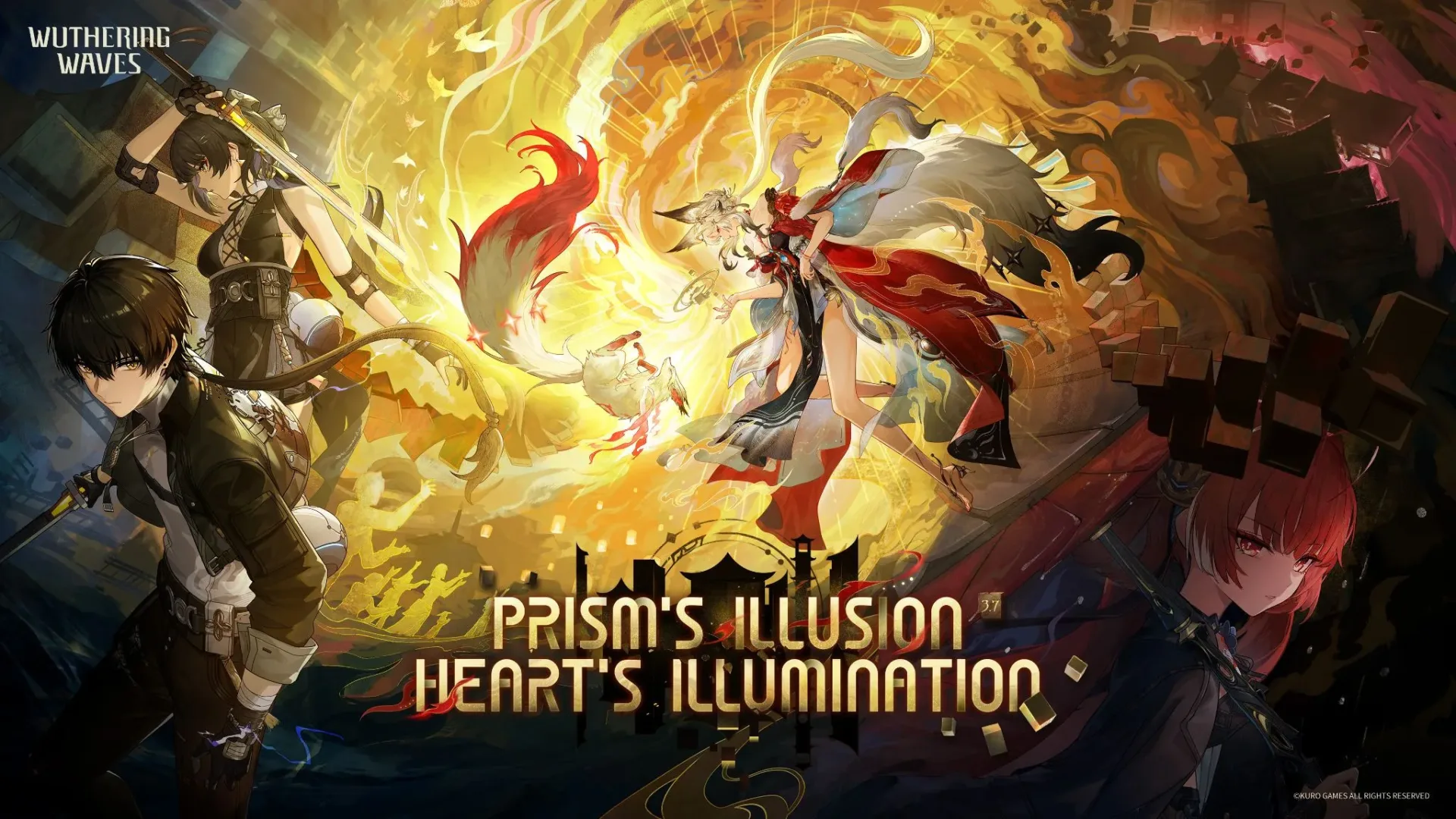 Wuthering Waves Version 3.7 Prism’s Illusion, Heart’s Illumination promotional artwork