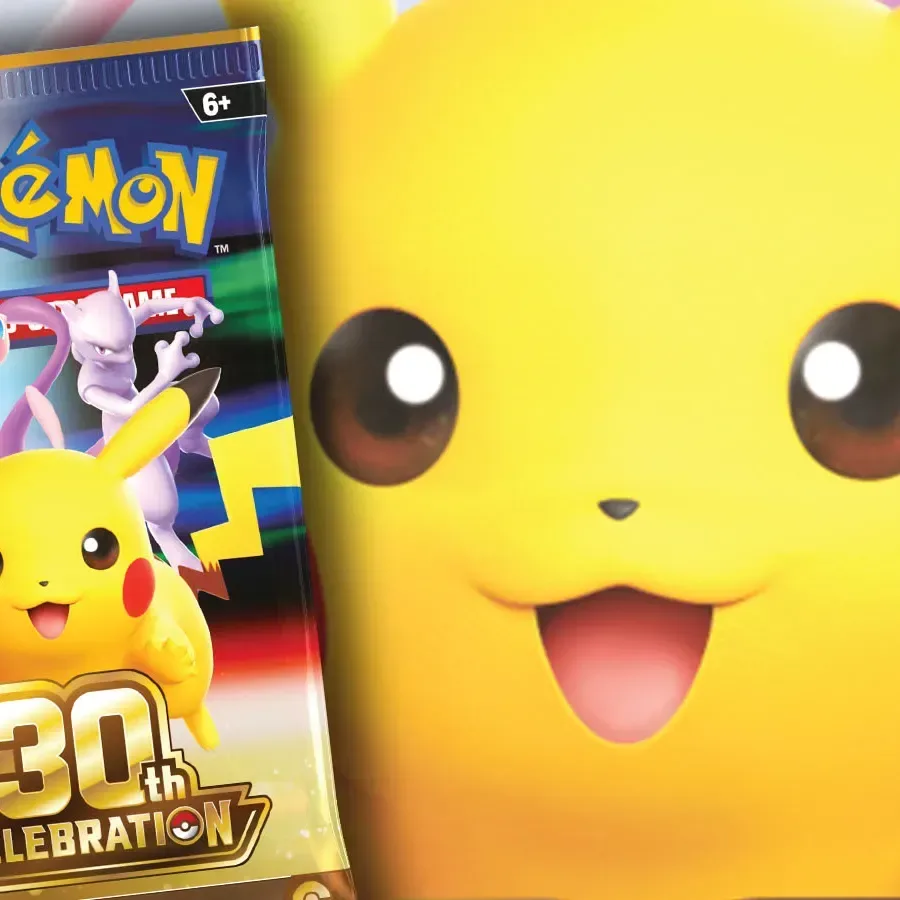 Pokémon TCG 30th Anniversary cards arranged in a collector binder