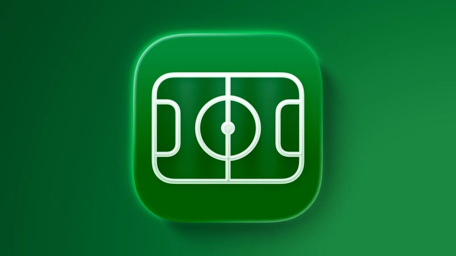 Apple Sports interface showing soccer scores and league fixtures