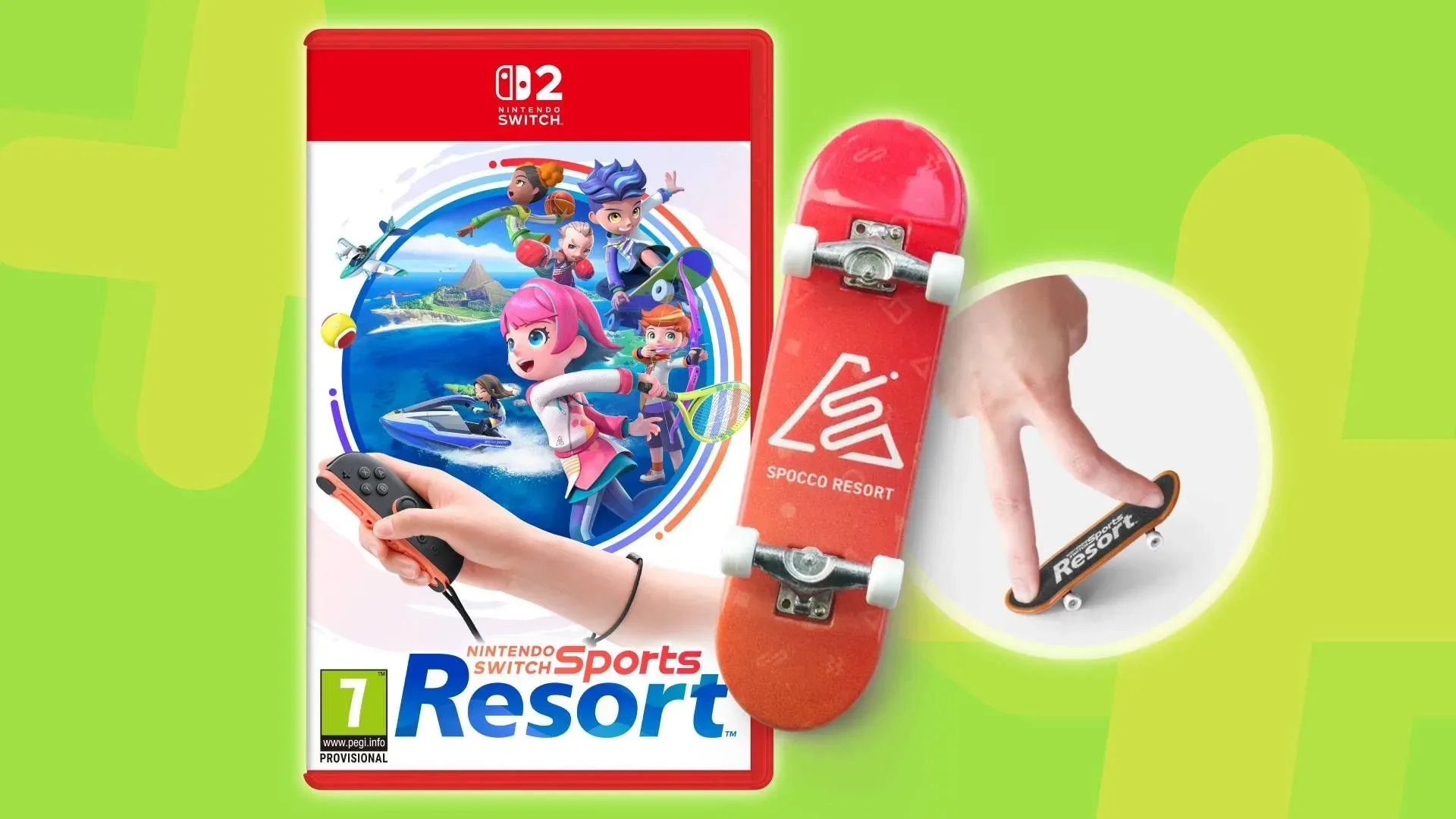 Sports Resort-themed finger skateboard pre-order bonus