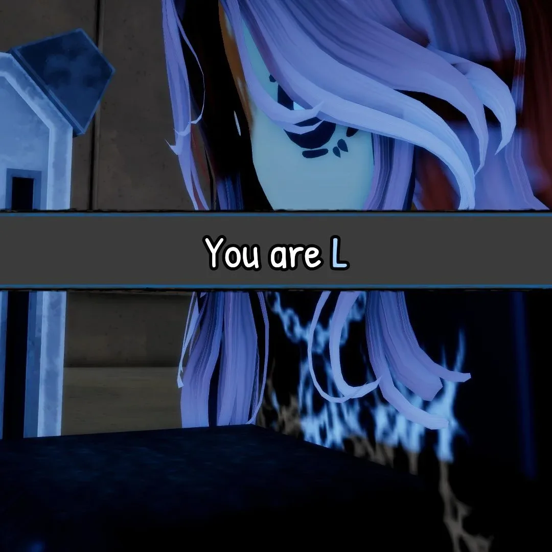 A player is allocated the role of L in Bloxnote on Roblox