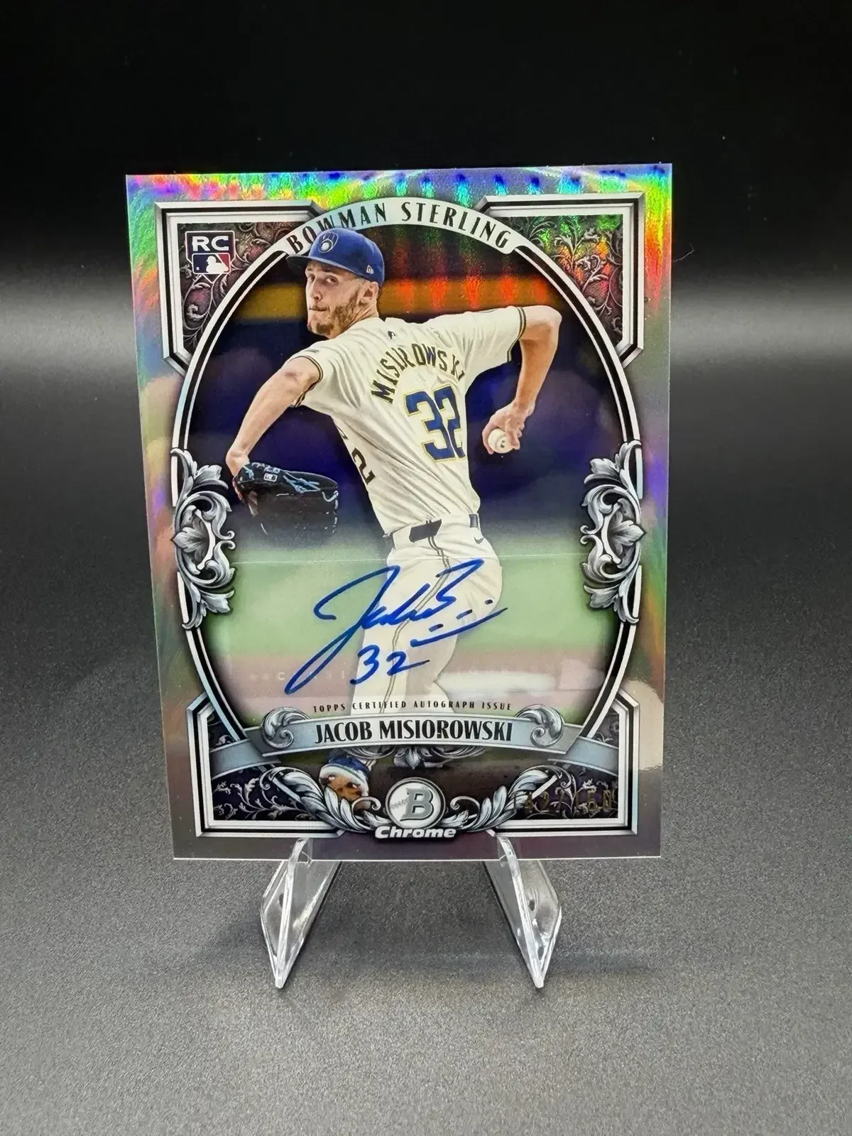 2026 Bowman Chrome Sterling Autograph Jacob Misiorowski baseball card