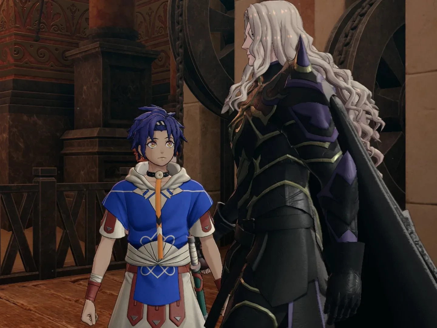 A Fire Emblem: Fortune’s Weave chapter restart screen used in the reported Support reset trick