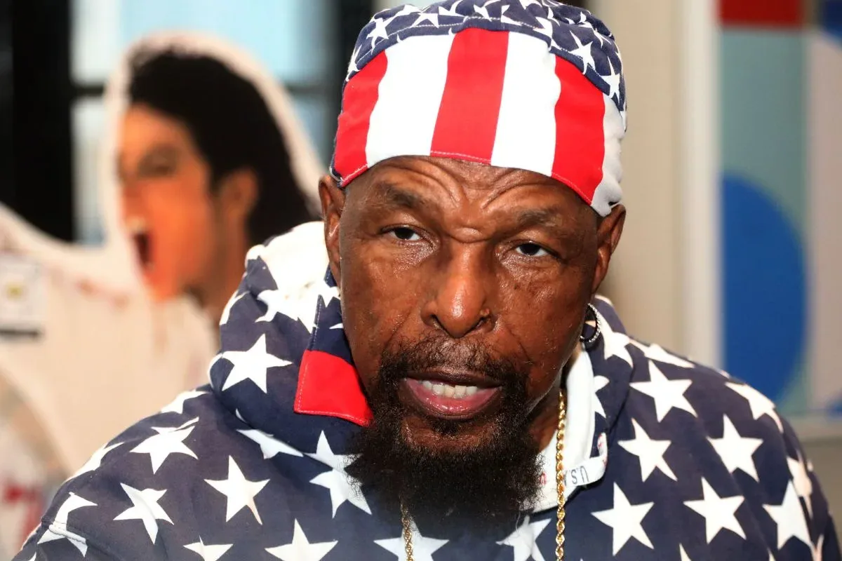 Mr. T speaking during an appearance