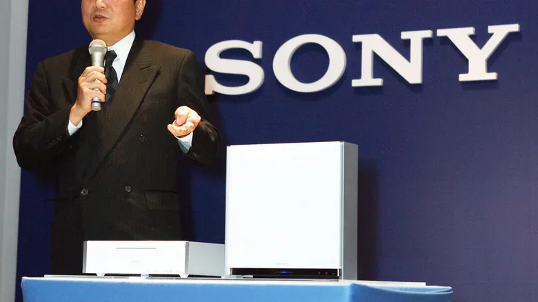 Sony PSX XrossMediaBar interface on a television display