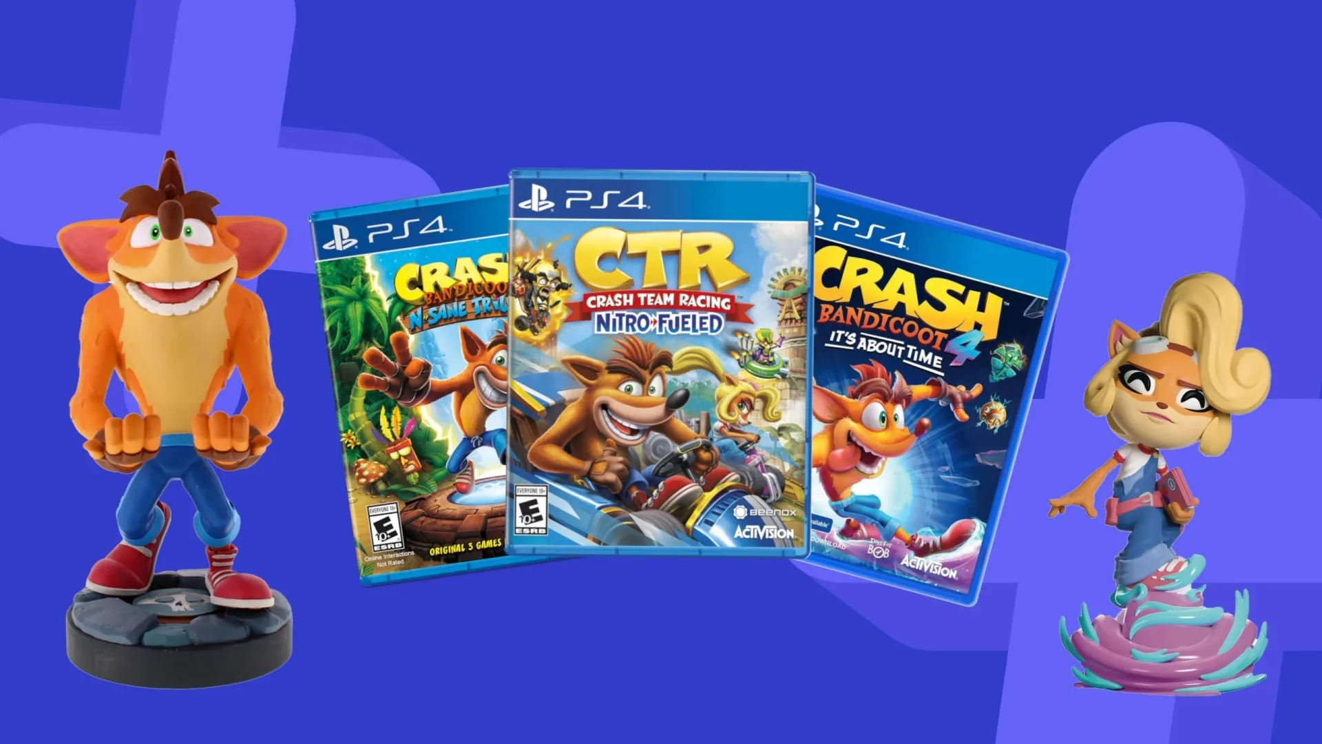 Crash Bandicoot anniversary celebration featuring the orange PlayStation platforming hero