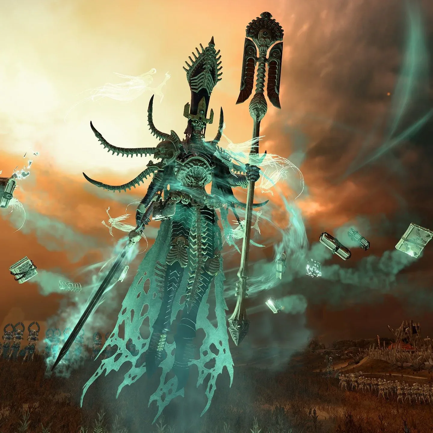 Chaos forces advance during the End Times crisis in Total War: Warhammer 3