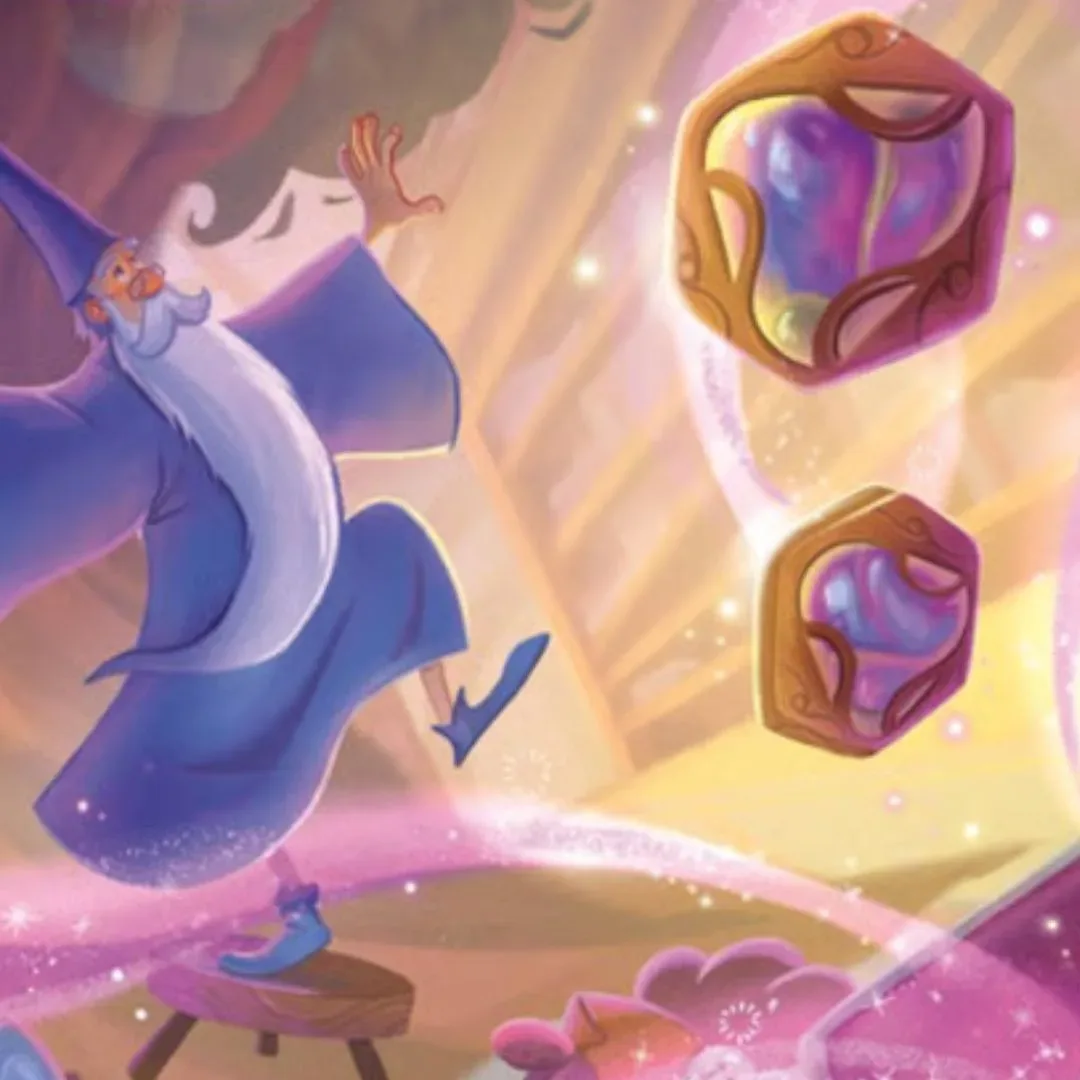 Illustration representing Disney Lorcana Ink Drop tokens as single-use ink resources