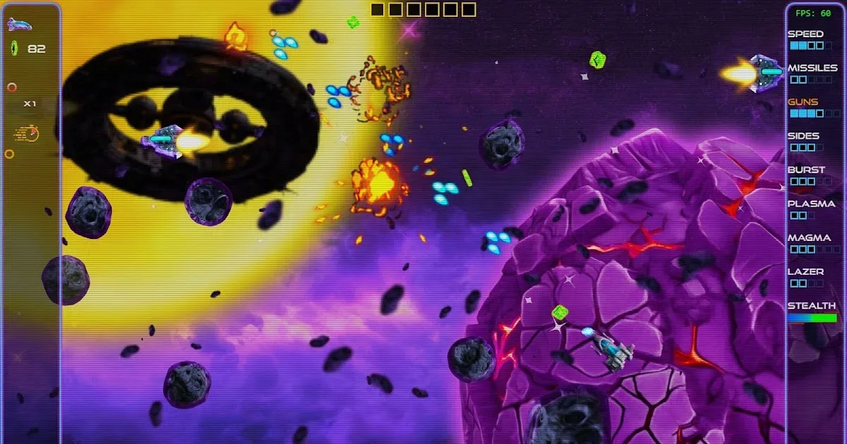 Project Nebula arcade shooter combat around a planetary battlefield
