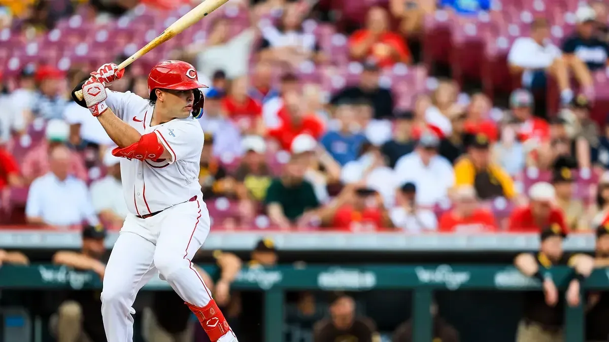 Cincinnati Reds infielder Sal Stewart fielding during a 2026 game