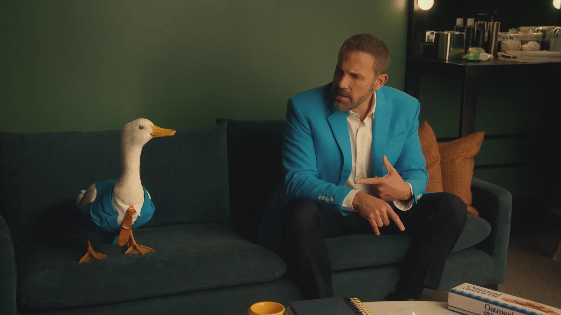 Ben Affleck and the Aflac Duck in a sports-focused insurance campaign