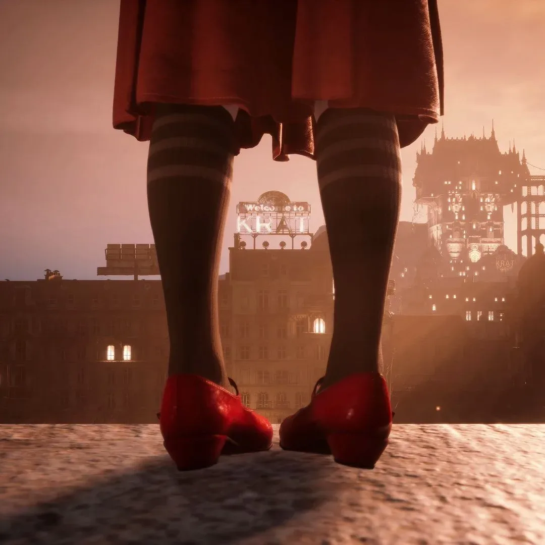 Ruby slippers imagery connected to the Dorothy tease in Lies of P