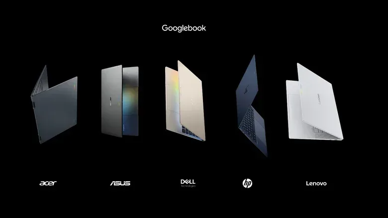 Dell XPS Googlebook with its compact 13.4-inch display and narrow bezels