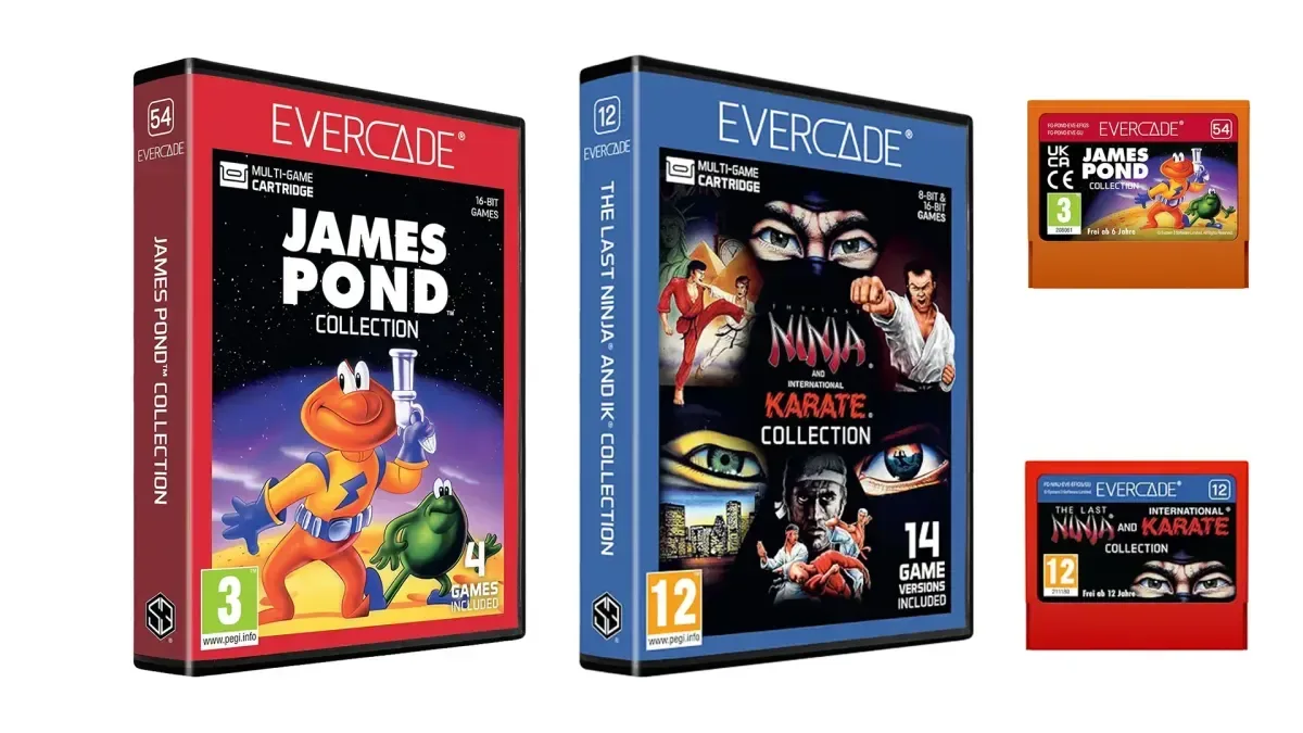 Evercade James Pond Collection cartridge featuring four 16-bit games
