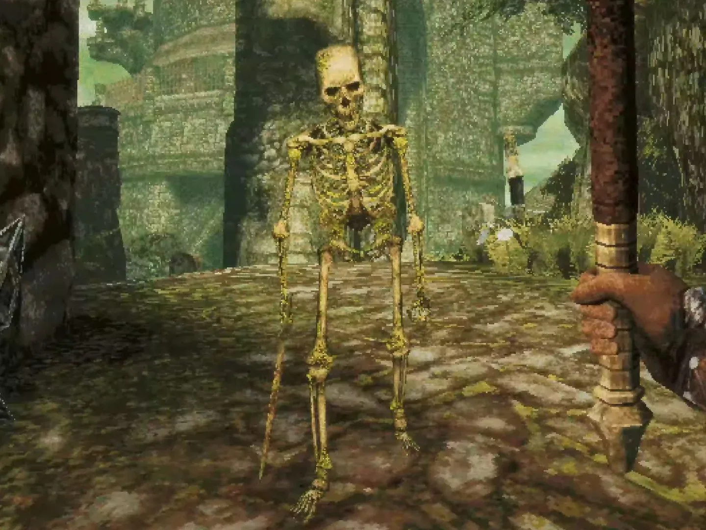 Queen’s Domain’s sparse interface and dithered fantasy visuals